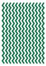 Printed Wafer Paper - Chevron Dark Green